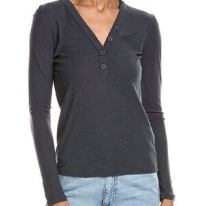 James Peres v neck thermal henley too